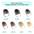thumbnail image 4 of MORICA Clip in Bangs for Women Human Hair Bangs Clip in Hair Extensions Wispy Bangs Dark Brown Bangs, 4 of 6