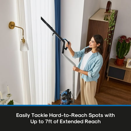 Mainstays Lightweight Bagless Upright Vacuum Cleaner with Brush and Crevice Tool