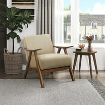 OakvillePark Ecola Fabric Accent Chair, Light Brown