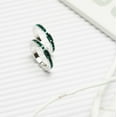 thumbnail image 2 of Muses Art Design Birthstone Eternity Band Ring (Channel Set/Full Round), Stackable Fashion Ring with Crystal Birthstone, 2 of 6
