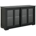 thumbnail image 1 of HOMCOM Kitchen Sideboard Stackable Storage Cabinet with Sliding Glass Door, 1 of 10