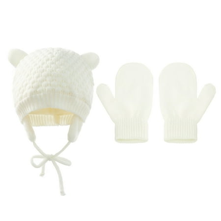 

Winter Baby Children S Knitted Hat Woolen Hat Gloves Set Hat Accessories