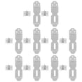 thumbnail image 1 of Shisuyan 10pcs Practical Door Hasp Latch Lock Stainless Steel Safety Padlock Clasp, 1 of 8