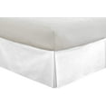 thumbnail image 4 of 1 Piece Box Pleated with Split Corners 100% Egyptian Cotton Bed Skirt 1000 Thread Count 12" Inch Drop Easy Fit Luxury Bedding Collection Twin Size (39"X75") - White Solid, 4 of 6