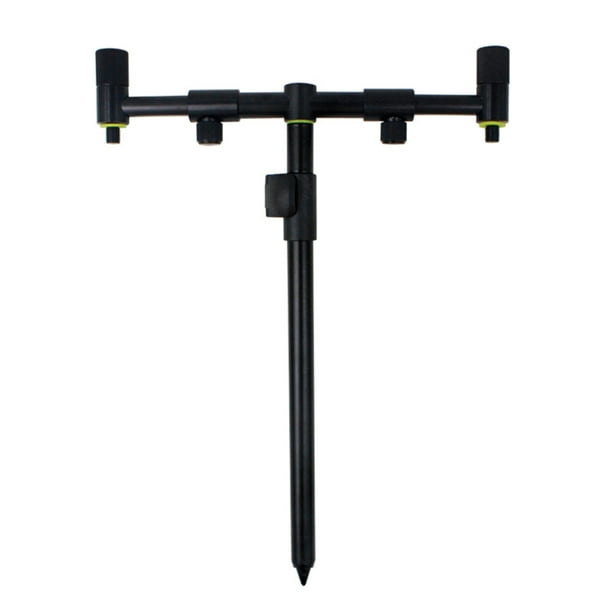 Monopies Bastón de banco extensible para pesca de carpa, bastón de banco de aluminio ajustable para alarma de mordedura Gofishup Monopies