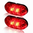 thumbnail image 1 of 5X Amber+5X Red LED Car Truck Trailer RV Oval 2.5 inch Side Clearance Marker Light, 1 of 5