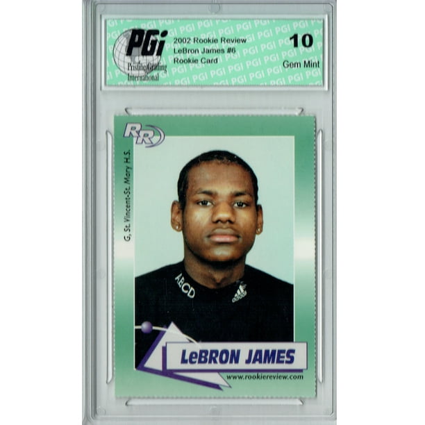 LeBron James 2002 Rookie Review High School Card 6 Adidas
