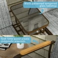 thumbnail image 6 of Outsunny Outdoor 2-Person Glider Bench with Table, Outside Breathable Mesh Swing Chair for Patio, Garden, Backyard, Porch, Gray, 6 of 9