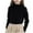 Black, variant on Girls Sweaters Fall Trendy High Neck Long Sleeve Sweater Tops Casual Cotton Cable Knit Pullover Tween,2 Years