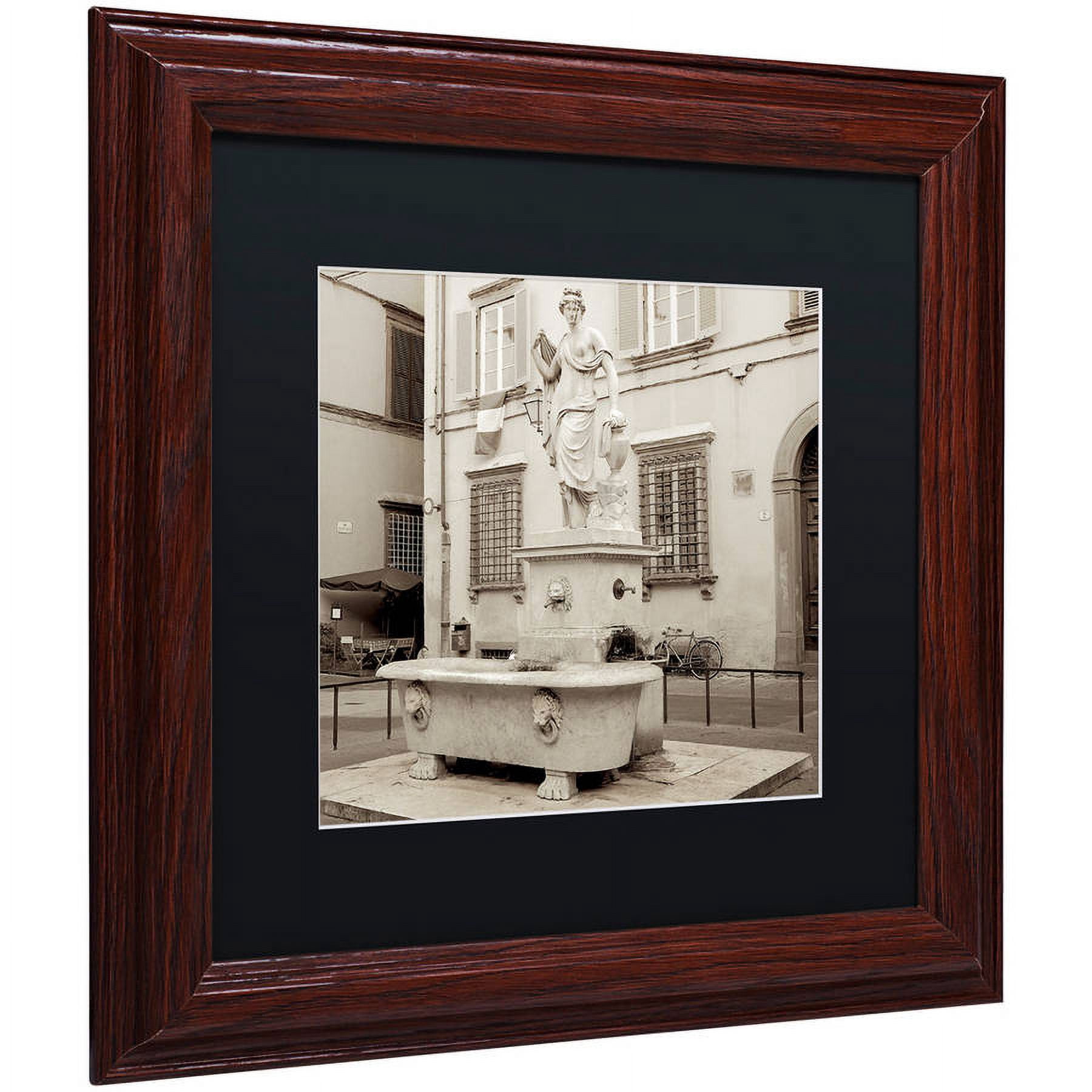 Trademark Fine Art "Lucca I" Canvas Art by Alan Blaustein, Black Matte, Wood Frame