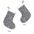 thumbnail image 6 of Cauagu Daisies Flowers for Christmas Stockings,1-Pack Large Xmas Stocking Holiday and Farmhouse Stocking Fit for Christmas Holiday Party Decoration(17.7*11 Inch), 6 of 7