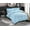 Aqua Blue, variant on Soft and Cozy Solid Duvet Cover with MaSerieshing Sham, Button Closure & Corner Ties, 2-Piece Set, Twin/Twin XL, Navy Blue