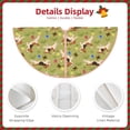 thumbnail image 4 of KLL Running Beagle Christmas Tree Skirt 48" ,Party Decorations Farmhouse for Christmas Decorations Holiday Party, 4 of 6