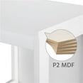 thumbnail image 6 of Alden Design Adjustable 3 Tiers Bathroom Cabinet Modern Storage Organizer Heavy Duty Vanity Stylish Floor Cabinet, White, 6 of 11