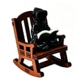 thumbnail image 2 of Pnmtdaia Halloween Black Cloak Reaper Resin Figurine on Rocking Chair, Faceless Grim Reaper Reading Book Statue, Spooky Desktop Ornament for Halloween Themed Home Decor, 2 of 5