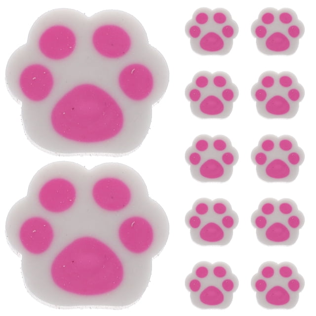 KAKOWELY fun erasers kids 30Pcs Paws Erasers Small Lovely Erasers Students Painting Erasers Kids Pencils Erasers0.79"X0.67"X0.2"