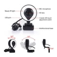 thumbnail image 3 of Portable Full HD 1080P 2K 4K Webcam PC Laptop Auto Focus Webcam Live Streaming Flexible With Microphone Live Broadcast WithLight ,Easy to Operate, 3 of 7