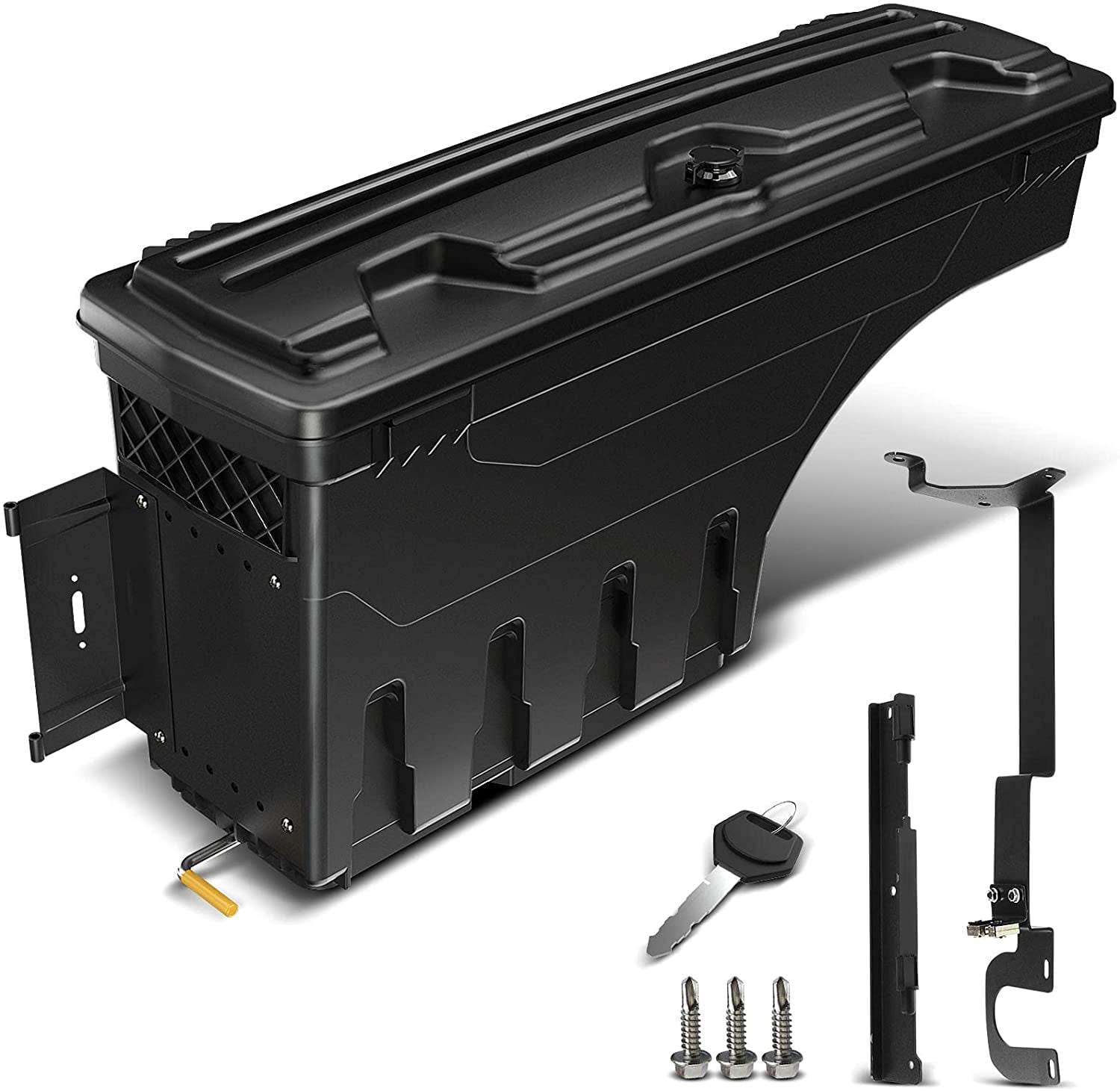 APremium Lockable Truck Bed Storage Box Case Tool Box Compatible with