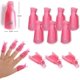 thumbnail image 2 of 10 piezas Clips de uñas acrílicos Herramienta de eliminación de esmalte de uñas UV Herramienta de eliminación de pulido de tapa de plástico para uñas de gel para decoración de uñas(rosa), 2 of 5