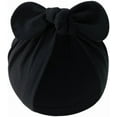 thumbnail image 2 of YooGuoGuo 4PCS Newborn Baby Bow Knot Turban Hat Infant Toddler Hospital Hat Cotton Head Wrap Beanie Cap, 2 of 5