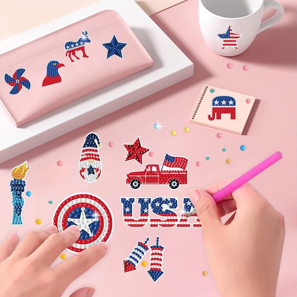 Cuadros Decorativos DIY niño pegatinas juguete creativo diamante arte mosaico pegatina dibujos animados regalo para niños Wdftyju de costura negro 4 estilos