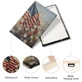 thumbnail image 4 of American Flag Canvas Wall Art, 4th of July Independence Day Canvas Print, Summer Wall Decor with US Flag, Patriotic Stencils Style Flag Picture, July 4th Wall Art for Home Office, 4 of 7