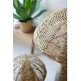 thumbnail image 7 of Set of Two Woven Seagrass Mushrooms, 7 of 7