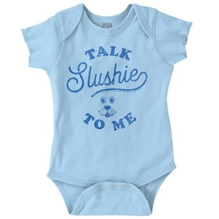 

Talk Slushie To Me Vintage Puppie 80s Romper Boys or Girls Infant Baby Brisco Brands 12M