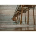 thumbnail image 2 of Bill Carson Photography 32x25 Gold Ornate Wood Framed with Double Matting Museum Art Print Titled - Pier on Wood I, 2 of 4