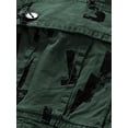 thumbnail image 6 of Yunliwuli Men Cargo Shorts, Elastic Waist Button Zipper Closure Letters Print Summer Shorts Streetwear with Pockets, 6 of 8
