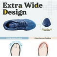 thumbnail image 7 of FitVille Men's Extra Wide Basketball Shoes High-top Sneakers for Flat Foot with Arch Support, Majolica Blue, 9.5 x-Wide, 7 of 7