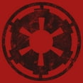 thumbnail image 2 of Junior's Star Wars Galactic Empire Distressed Logo  Graphic Tee Red 2X Large, 2 of 2