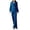 Blue, variant on ICHUANYI Women's Fashion Double-Breasted Business Blazer Pant Suit Set for Work Fall Winter Outfits 2023