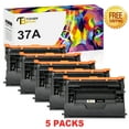 thumbnail image 3 of Toner Bank 5-Pack Compatible Toner for HP CF237A 37A LaserJet Enterprise M608dn M608n M608x M607n M607dn (Black), 3 of 10