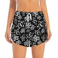thumbnail image 2 of Picia Snake Pattern Women's 2 in 1 Athletic Running Shorts High Waisted Workout Casual Gym Sweat Shorts with Comfy Liner Zipper Pockets-X-Large, 2 of 9
