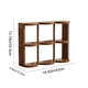 thumbnail image 3 of Organizador de portavasos de escritorio multicapa | Estante de madera de 6 cuadrijas Color de café 43x33,5cm | Estantería que ahorra espacio para cocina de oficina en casa | Diseño estable, duradero, 3 of 6
