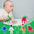 thumbnail image 3 of Desktop Movable Doll 3D Printing Christmas Decorations Holiday Gift A, 3 of 5