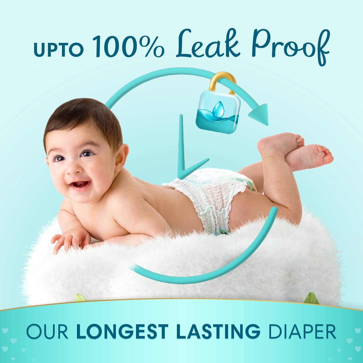 Pampers New Born Baby Diapers Pant Style 70 Count 4-6kg Cottony Softness