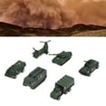 thumbnail image 4 of Vehículos militares militares militares Militares 6 Juguetes del Ejército de Paquete Surtido Transporter Tank Helicopter Car para Niños de Niños de Niños de 3 Años, 4 of 7