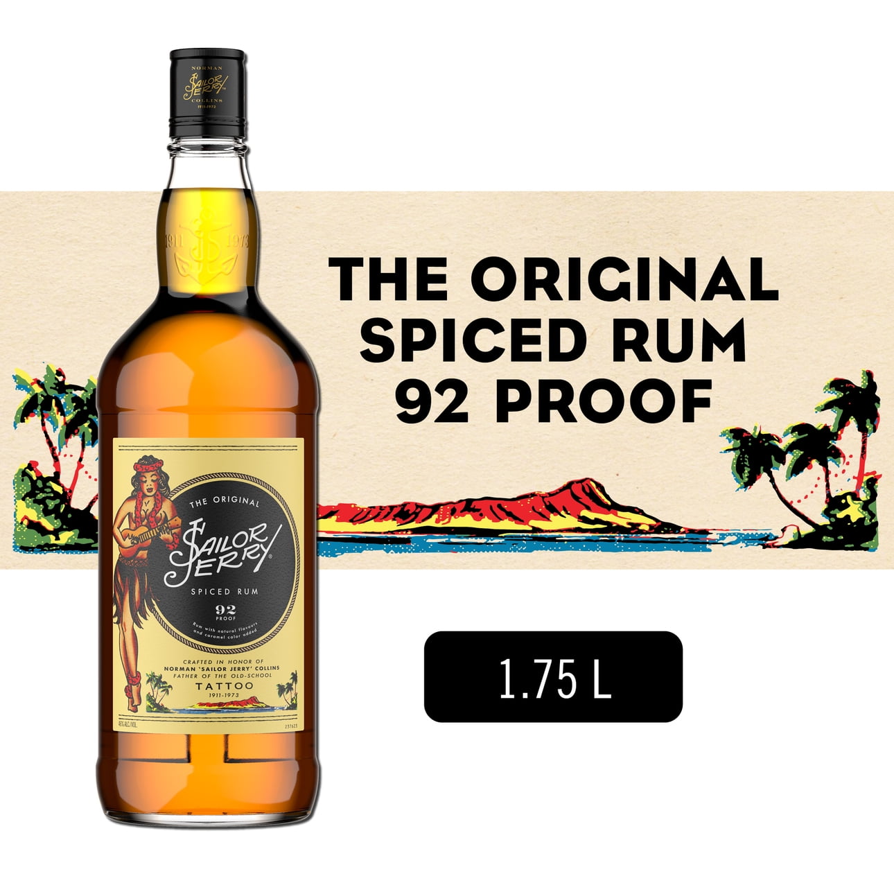 Sailor Jerry Spiced Rum, 1.75 L - Walmart.com