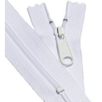 YKK White #4.5 Handbag - Extra-Long Pull Zipper (10 Zippers Per Pack) (14" Inches)