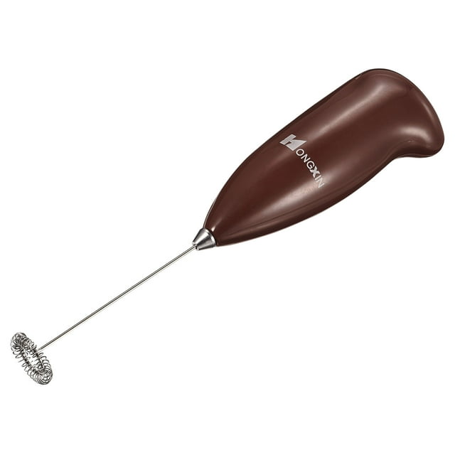 Unique Bargains Mini Electric Tumbler Stirrer, Handheld Mixer Battery Operated Stirring Brown