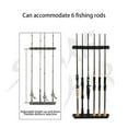 thumbnail image 1 of LJNYFDC Fishing Pole Holder Adjustable Fishing Rod Holder 6 Slots Vertical Hanging Angling Lure Rod Storage Stand for Outdoor Fish Rod Rack 1 Set, 1 of 5