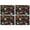 Halloween Spooky Words, variant on Halloween Vintage Trick or Treat Summer Placemats Table Placemats Set Of 4-Linen Kitchen Washable Placemats Table Mats 11.8"x17.7" Non-Slip Heat Resistant