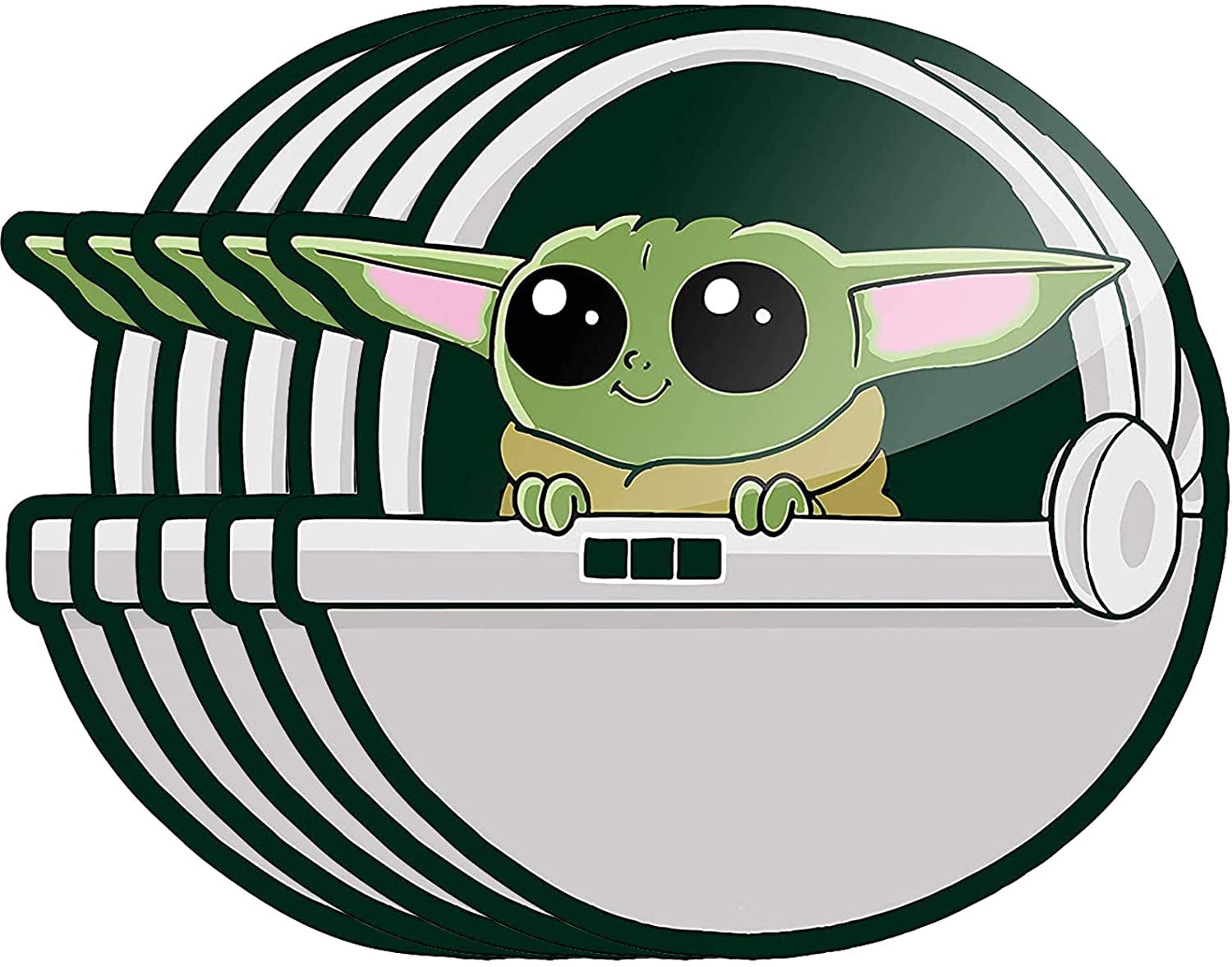 10 Pack Baby Yoda Stickers, Baby Yoda Car Decal Sticker Vinyl Car Decal