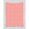 thumbnail image 1 of Abstract Tapestry, Repeating Ornate Curls with Wavy Lines and Arch Forms Abstract Retro Print, Wall Hanging for Bedroom Living Room Dorm Decor, 60W X 80L Inches, Coral and Cream, by Ambesonne, 1 of 2