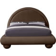 thumbnail image 3 of Meridian Furniture Madrid Brown Velvet Full Bed, 3 of 9