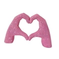 thumbnail image 4 of Escultura de mano de corazón Adorno de escritorio Artesanía fina Centro de mesa Corazón Rosa S, 4 of 8