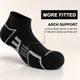 thumbnail image 3 of Black 6-11 Ankle Socks, 12 Pairs Athletic Casual Low Cut Short For Men, 3 of 6