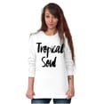 thumbnail image 4 of Tropical Soul Cute Island Vacay Vibes Plus Size Long Sleeve Graphic Tee Shirt Brisco Brands 3X, 4 of 5